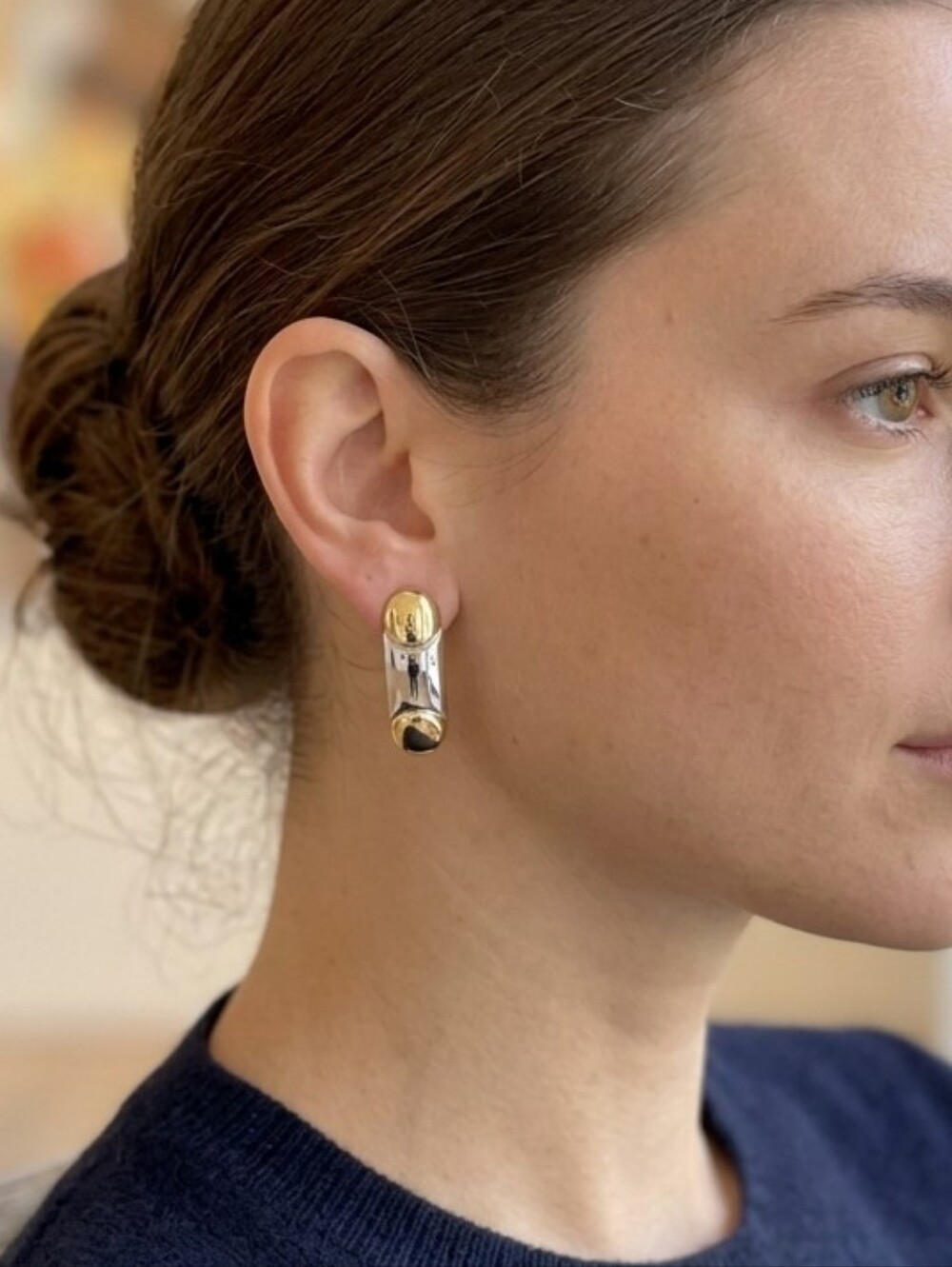 Vintage Silver & Gold Tone 90s Earrings